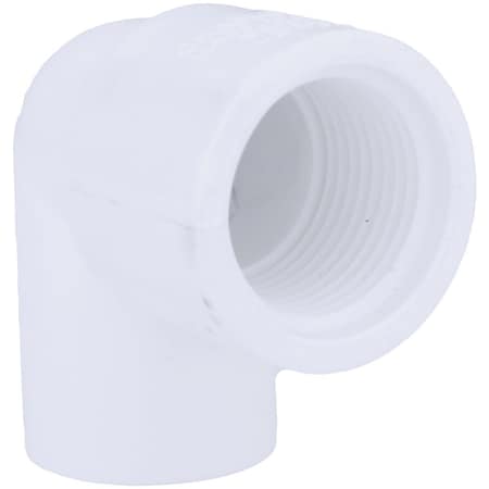 Charlotte Pipe And Foundry 1/2 In. Slip x 3/4 In. Female Schedule 40 90 Deg. PVC Elbow 1/4 Bend PVC 02301 2400HA